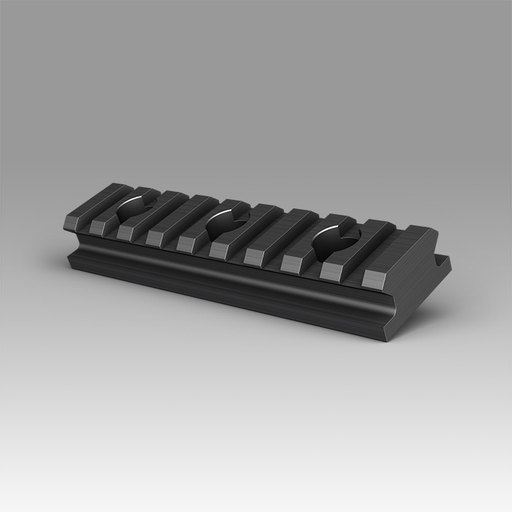 Micron precision machining - rail - gun sight stand